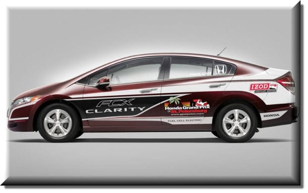 Honda hydrogen powered FCX Clarity Honda hydrogen powered FCX Clarity