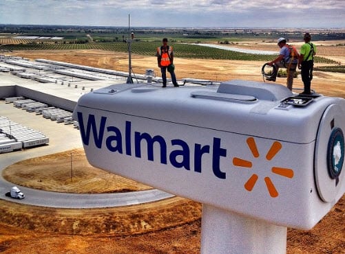 Wal-Mart sets ambitious renewable energy goals