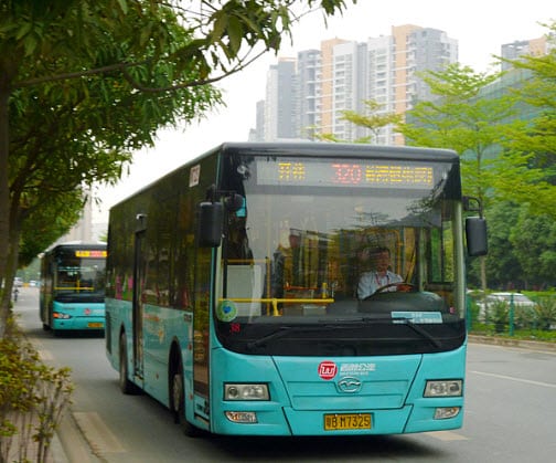 hybrid bus in China