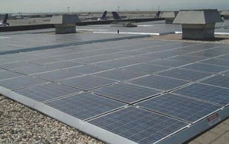 Rooftop solar energy panels