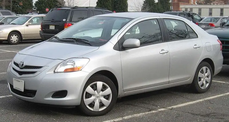 Sample Toyota Sedan Car (Not Hydrogen Fuel Vehicle)
