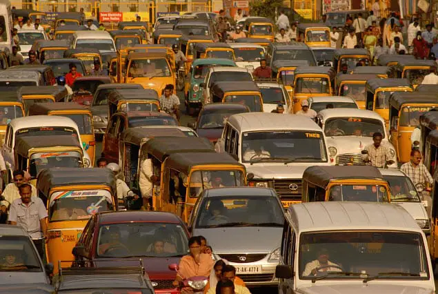 Electric Cars - India Traffic