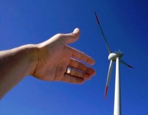 wind turbine energy - UK green power increase