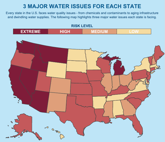 Pelican Water Creates Interactive Map To Assess Water Quality Risks By State 1