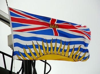 Hydrogen Fuel Infrastructure - British Columbia Flag