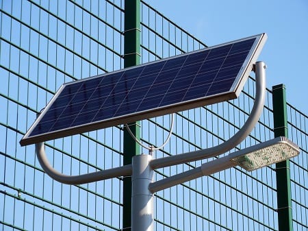 Solar Energy - Solar Panel on Pole