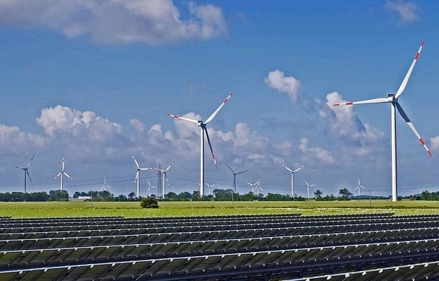 Renewable Energy - Solar and Wind Farm