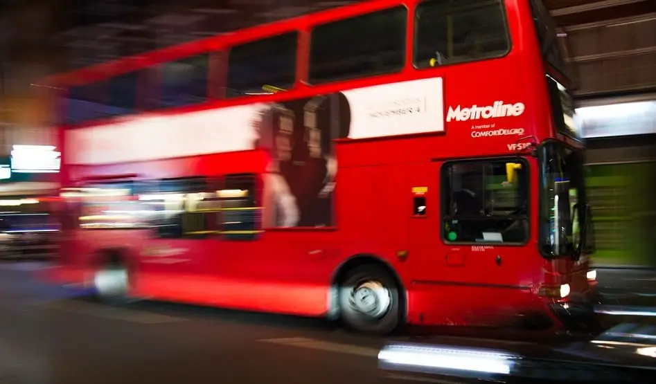Fuel Cell Bus - Image of double decker bus in London