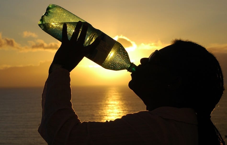 Solar Energy - Drinking Water at Sunset