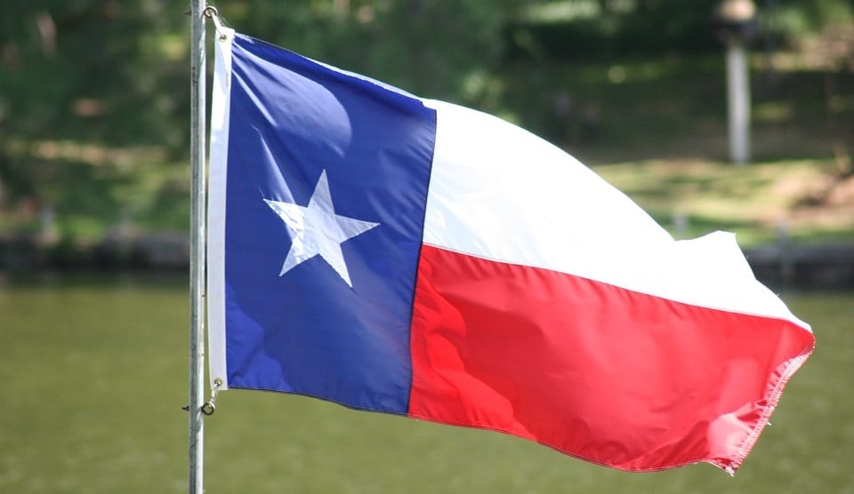 Wind Enegy - Texas Flag in Wind