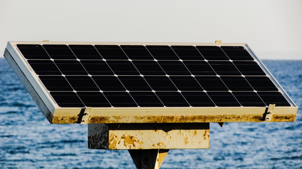 Solar Energy - Solar Panel Near Water