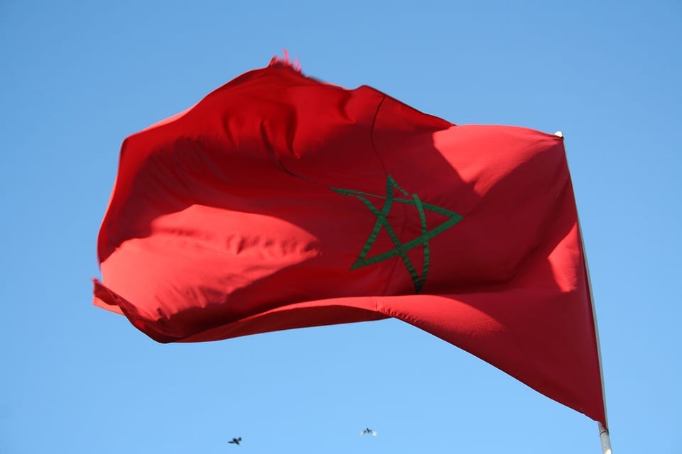 Wind Energy - Flag of morocco