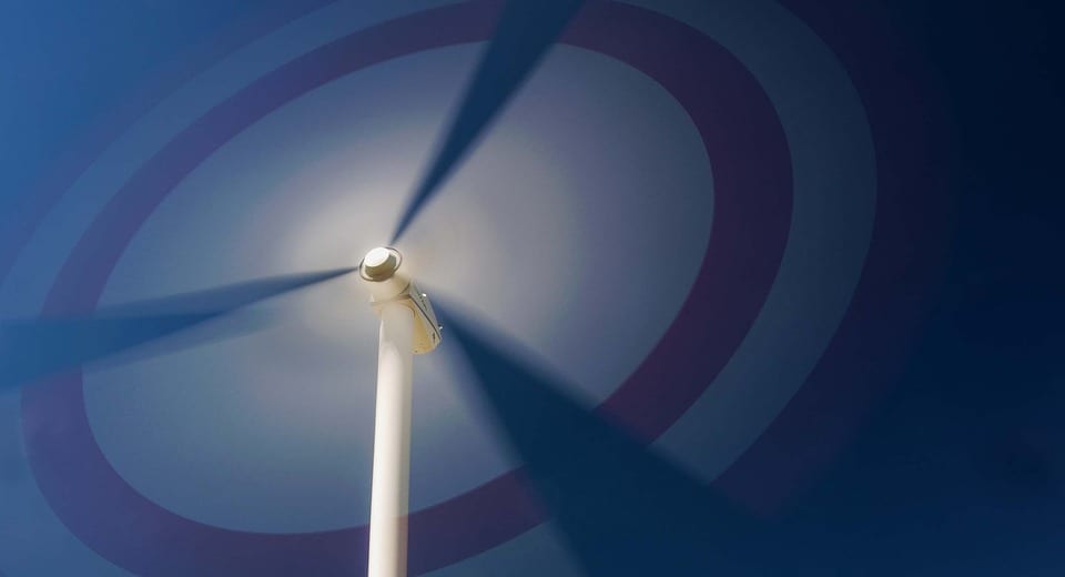 Wind Energy - Spinning Wind Turbine