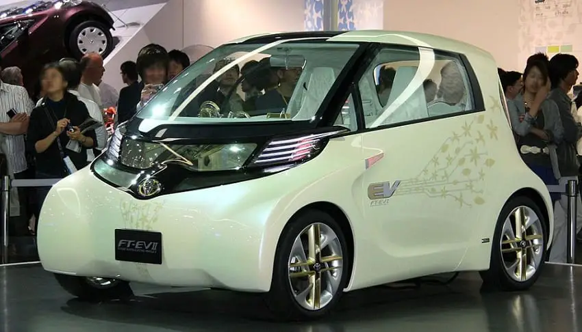 Clean Vehicles -Toyota FT-EV II on display at Tokyo Motor Show