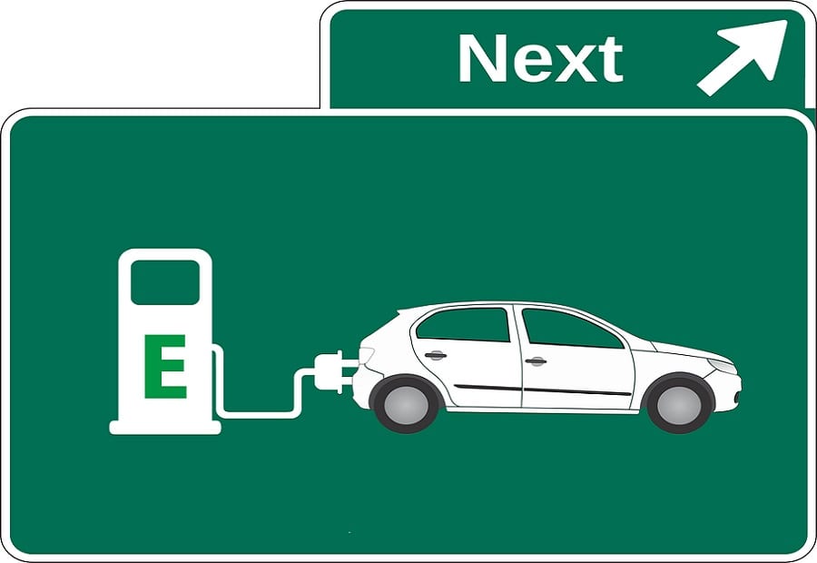 Plans for Electric Vehicles - Sign for EV charging station