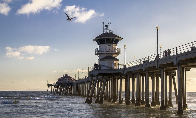 Renewable Energy - Image of Pier in Huntington Beach, California