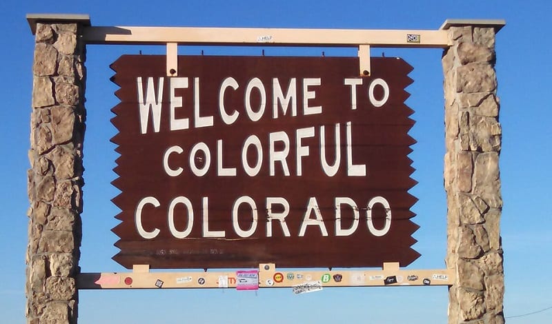 Colorado Clean Vehicles - Colorado Welcome Sign