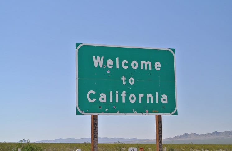Mirai reaches milestone in California - California welcome sign