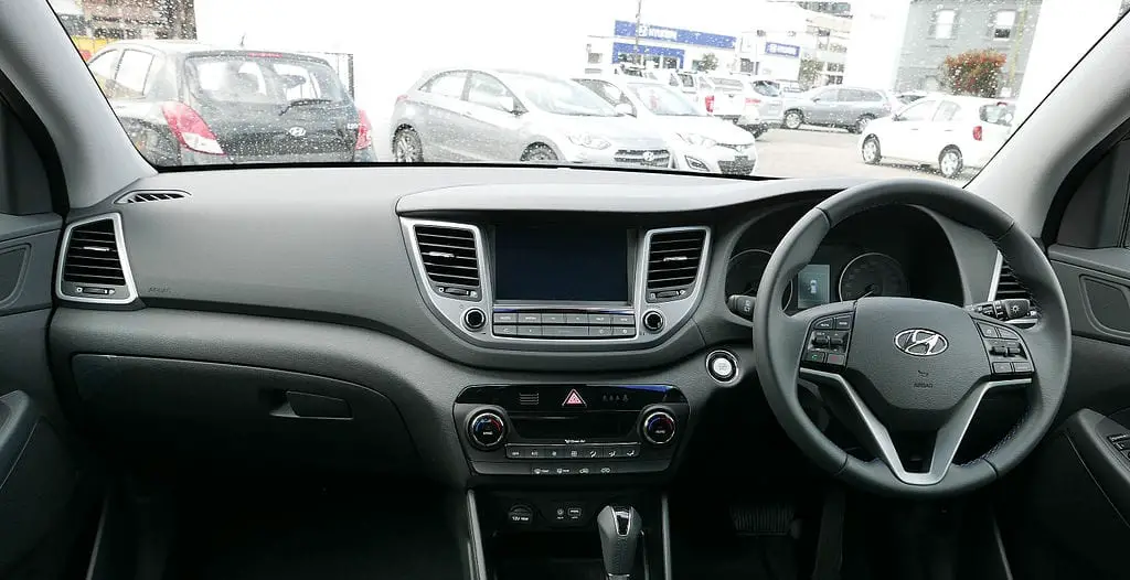 Fuel Cell Vehicles - Image of Interior of Hyundai Car