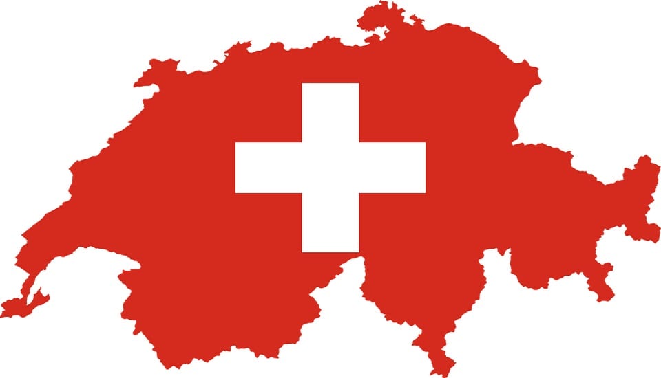 Hydrogen Community - Switzerland - Swiss flag - Swiss map