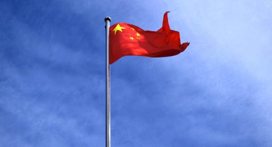 hydrogen fuel cells - Chinese flag