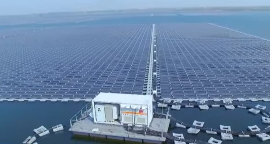 Floating solar energy - massive floating solar farm in china