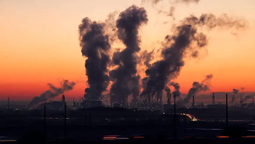 Air pollution - burning of fossil fuels