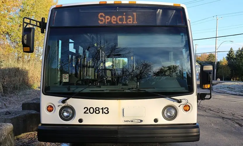 Hydrogen fuel bus - public transit bus