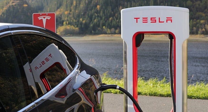 Norway EV sales - Tesla electric vehicle charging
