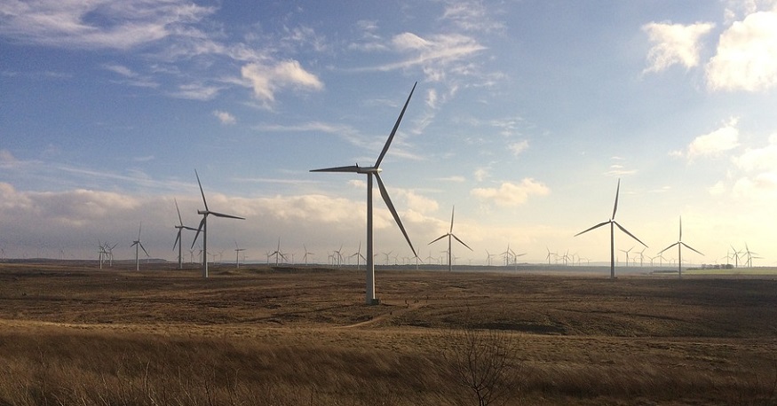 Wind power storage - Whitelee wind farm