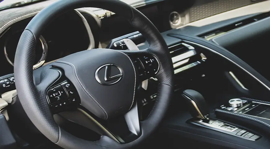 Lexus LS hydrogen fuel car - Interior of a Lexus Vehicle