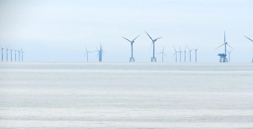US offshore wind energy - wind turbines on water