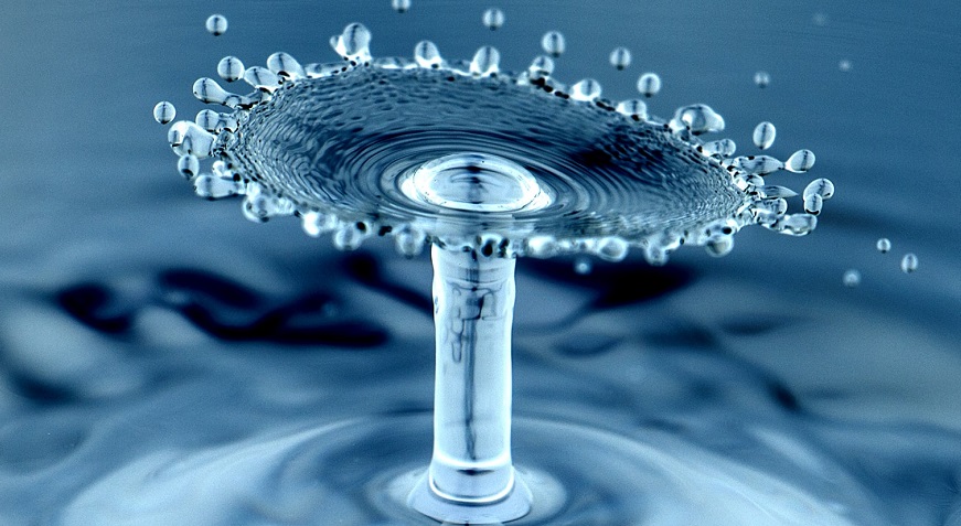 renewable hydrogen technology - splash of water