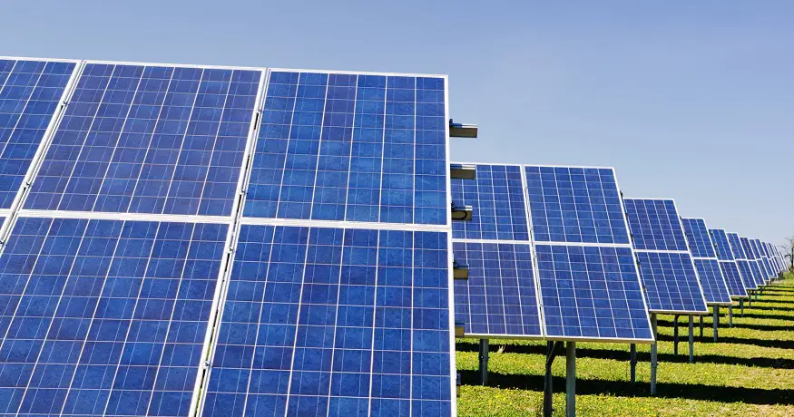 US Solar Power - Solar Panels in Field