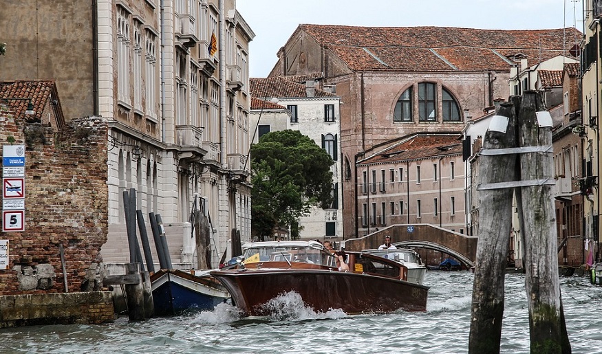 Hybrid water taxi - Taxi in Venice, Italy