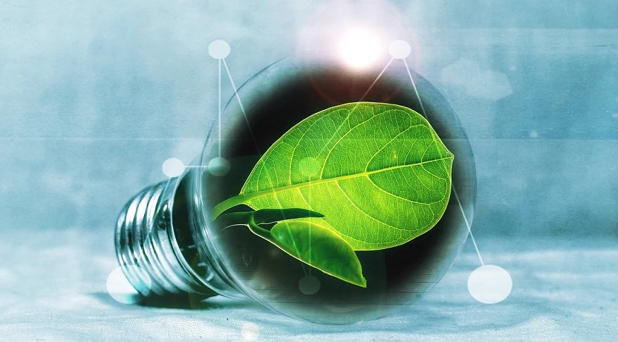 US coal consumption - light bulb - green power