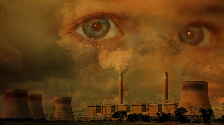 Climate change concerns - fossil fuels - eyes in the sky