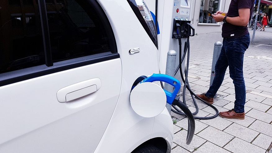 Fast charging EV stations - electric car charging at station