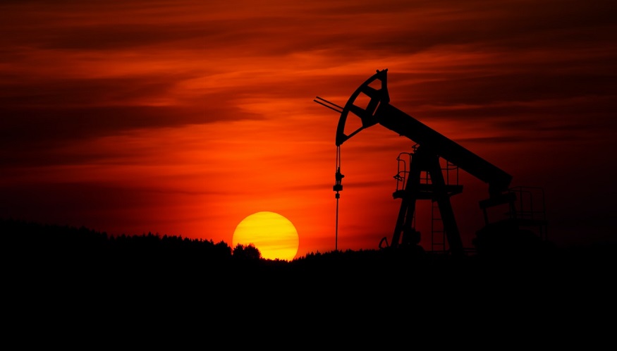 Oil demand - Oil field at sunset