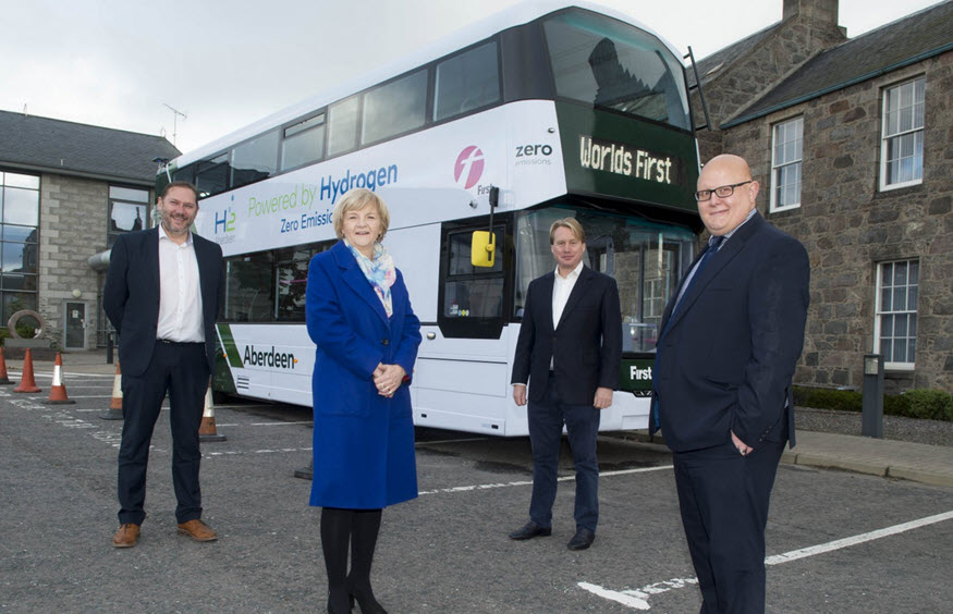 Aberdeen gets the first hydrogen double decker bus in the world
