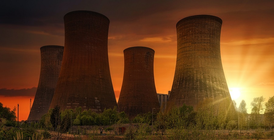 Fusion Fuel Spain - power plant at sunset