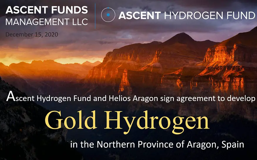Ascent Hydrogen Fund signs new deal with Spain’s Helios Aragon to explore and produce ‘Gold Hydrogen’