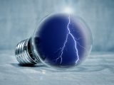 Bloom Energy Fuel Cells - Artistic image of light bulb with lightning