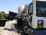 Fuel cell garbage trucks - Image of garbage truck