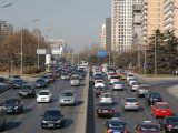 Hydrogen fuel cell cars - Cars on road in Beijing