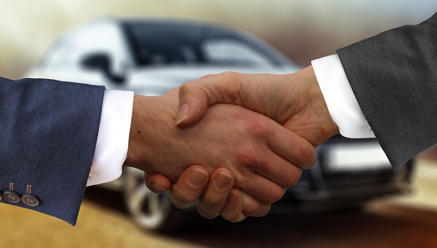Hydrogen vehicle deployment - Handshake - agreement - car