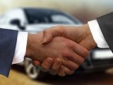 Light-duty vehicle fuel cell - handshake - car - business partnership