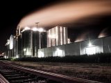 Power-to-Gas plant - Image of energy plant at night