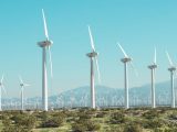 Wind energy powered hydrogen - onshore wind turbine farm