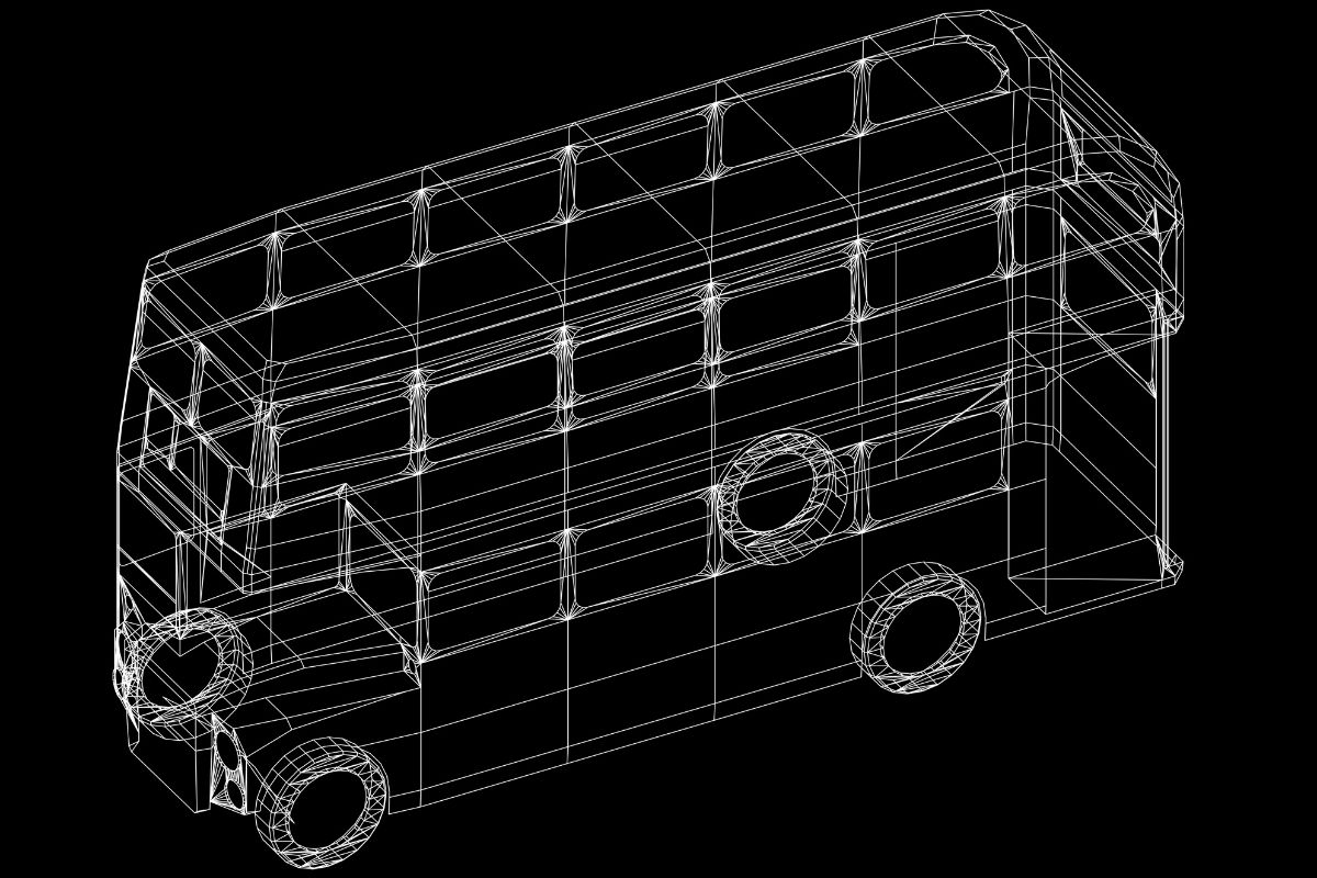 Hydrogen fuel cell buses - Double Decker Bus blueprint